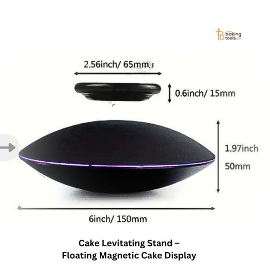 Cake Levitating Stand – Floating Magnetic Cake Display for Magical Dessert Presentations with sizes of the cake display