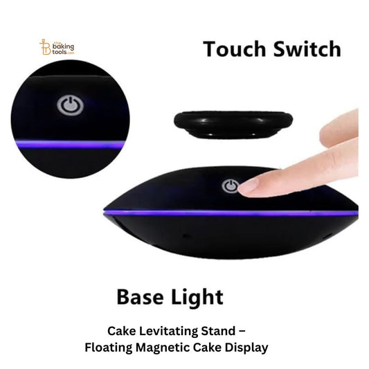 Cake Levitating Stand – Floating Magnetic Cake Display for Magical Dessert Presentations (Light changing representation)