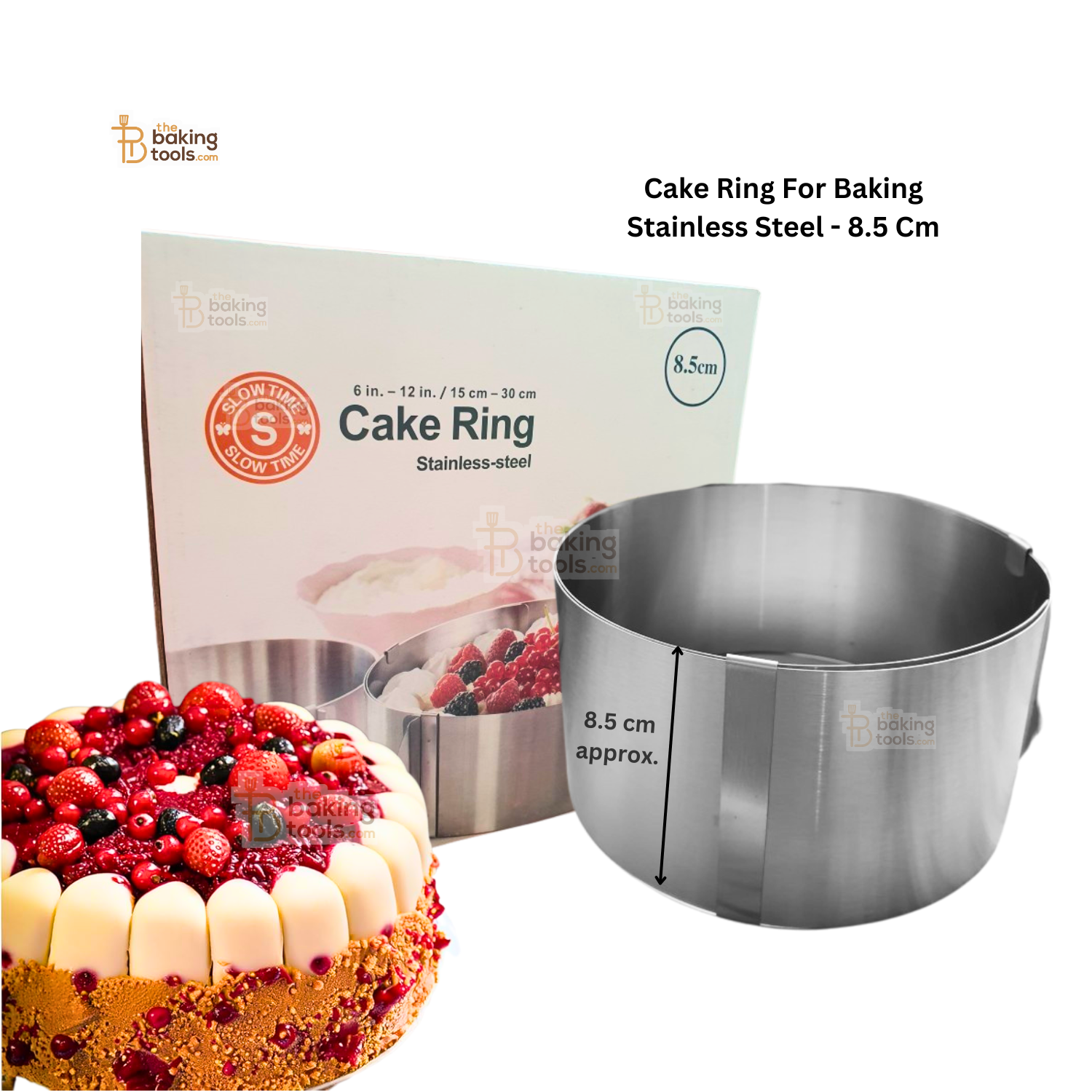 Cake Ring For Baking Stainless Steel - 8.5 Cm _ The Bakign Tools