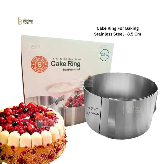 Cake Ring For Baking Stainless Steel - 8.5 Cm - thebakingtools.com