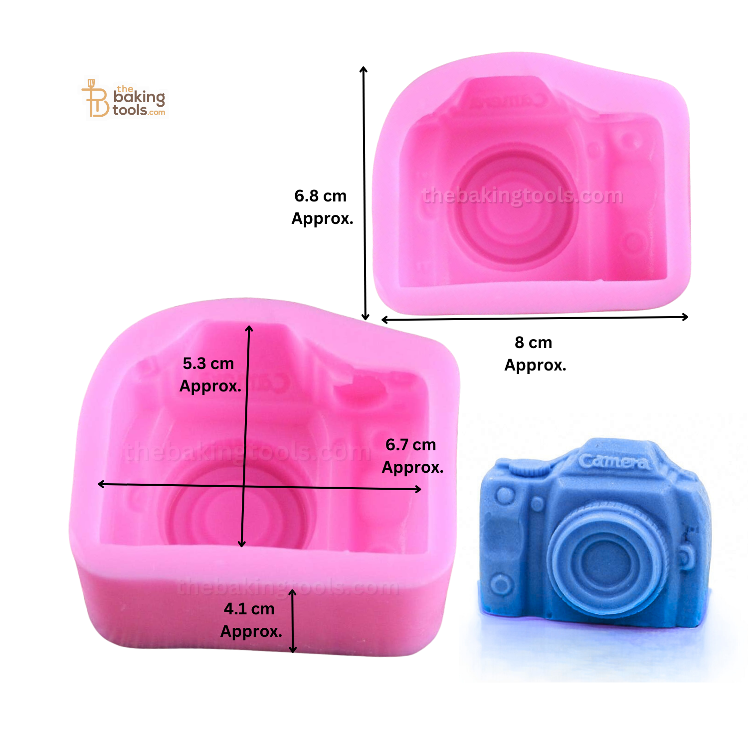 3D DSLR Camera Silicone Fondant Gum Paste Moulds - thebakingtools.com