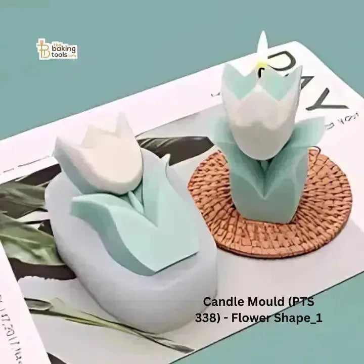 Tulip Flower Shape Silicone Candle Mould (PTS 338) - thebakingtools.com