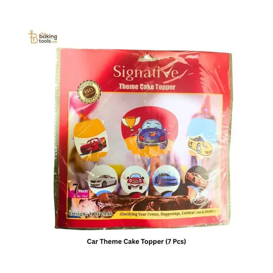 Car Theme Cake Topper (7 Pcs) - thebakingtools.com