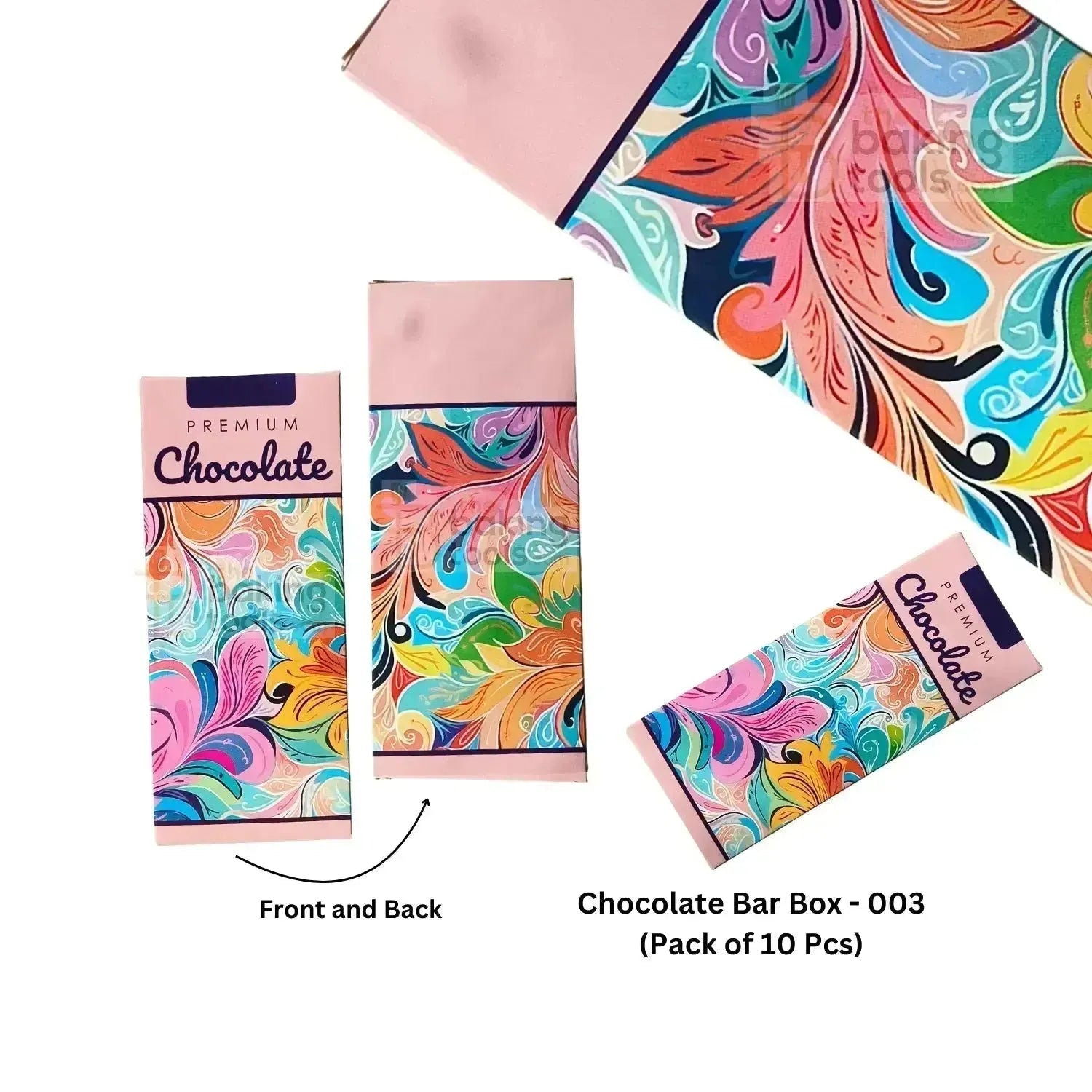 Chocolate Bar Box - 003 (Pack of 10 Pcs) - (1635 C) - thebakingtools.com