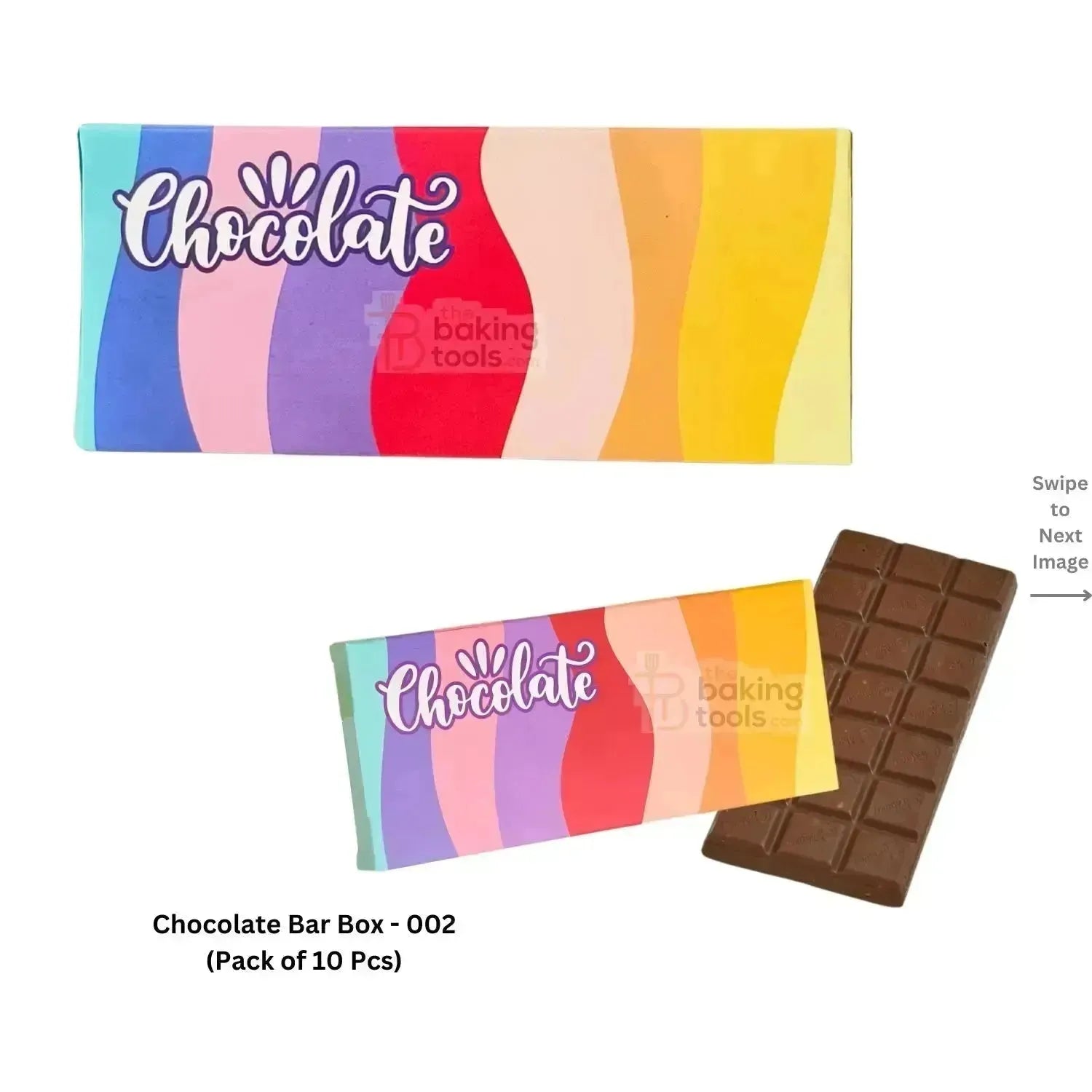 Chocolate Bar Box - 002 (Pack of 10 Pcs) - (1635 A) - thebakingtools.com
