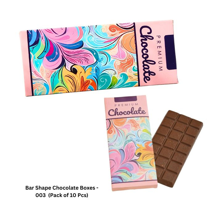 Chocolate Bar Box - (Pack of 10 Pcs) - (1635 C)