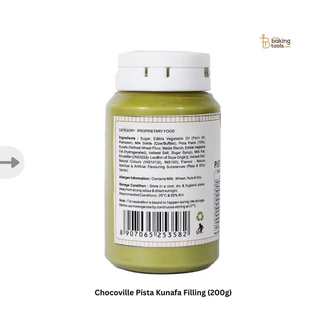 Chocoville Pista Kunafa Filling (200g) _ The baking Tools