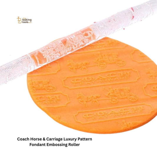 Coach Horse & Carriage Luxury Pattern Fondant Embossing Roller