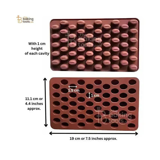 Coffee Beans Silicon Chocolate Mould - thebakingtools.com