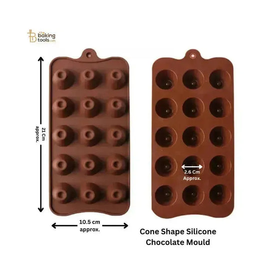 Cone Shape Silicone Chocolate Mould - thebakingtools.com