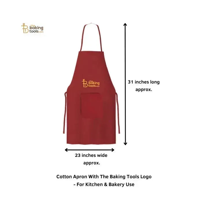 Cotton Apron With The Baking Tools Logo - For Kitchen & Bakery Use - thebakingtools.com