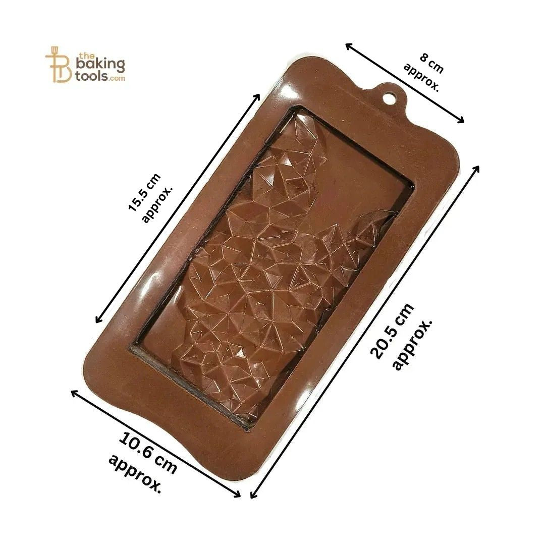 Crystal Design Chocolate Silicone Chocolate Bar Mould