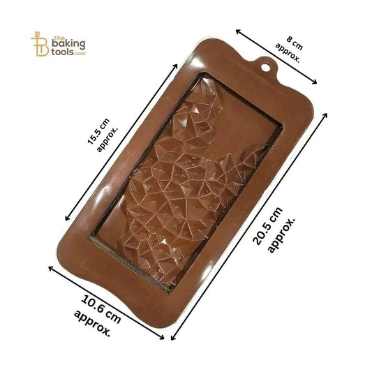 Crystal Design Chocolate Silicone Chocolate Bar Mould