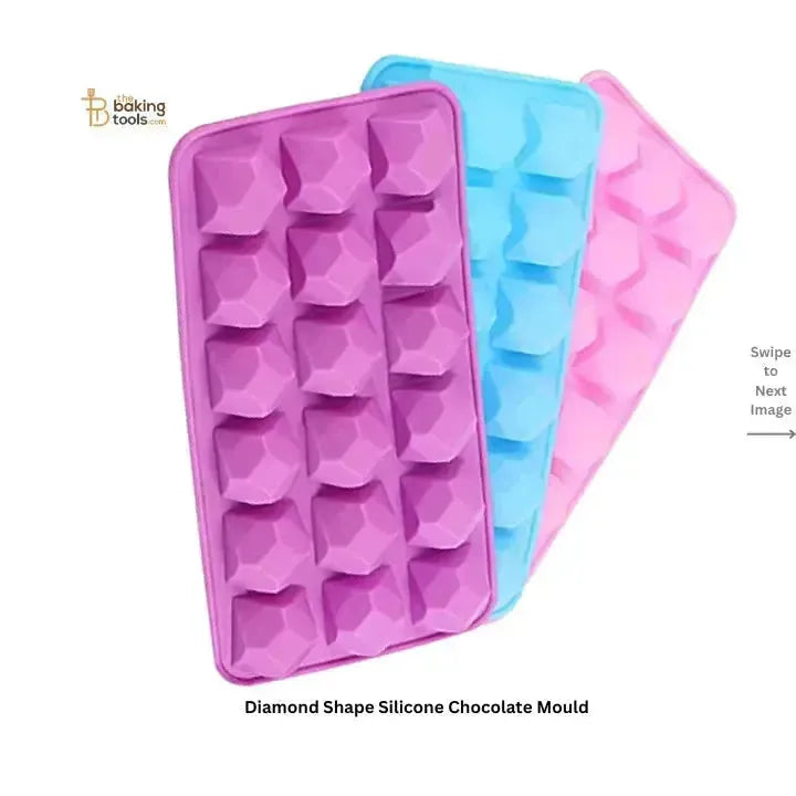 Diamond Shape Silicone Chocolate Mould - thebakingtools.com