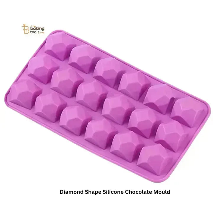 Diamond Shape Silicone Chocolate Mould - thebakingtools.com