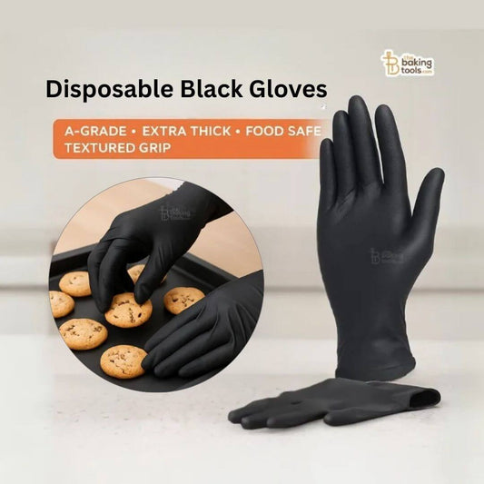 Disposable black gloves Set