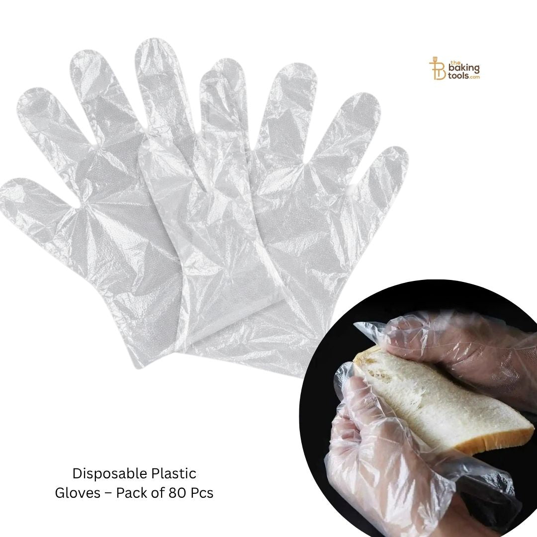 Disposable Plastic Gloves – Pack of 80 Pcs