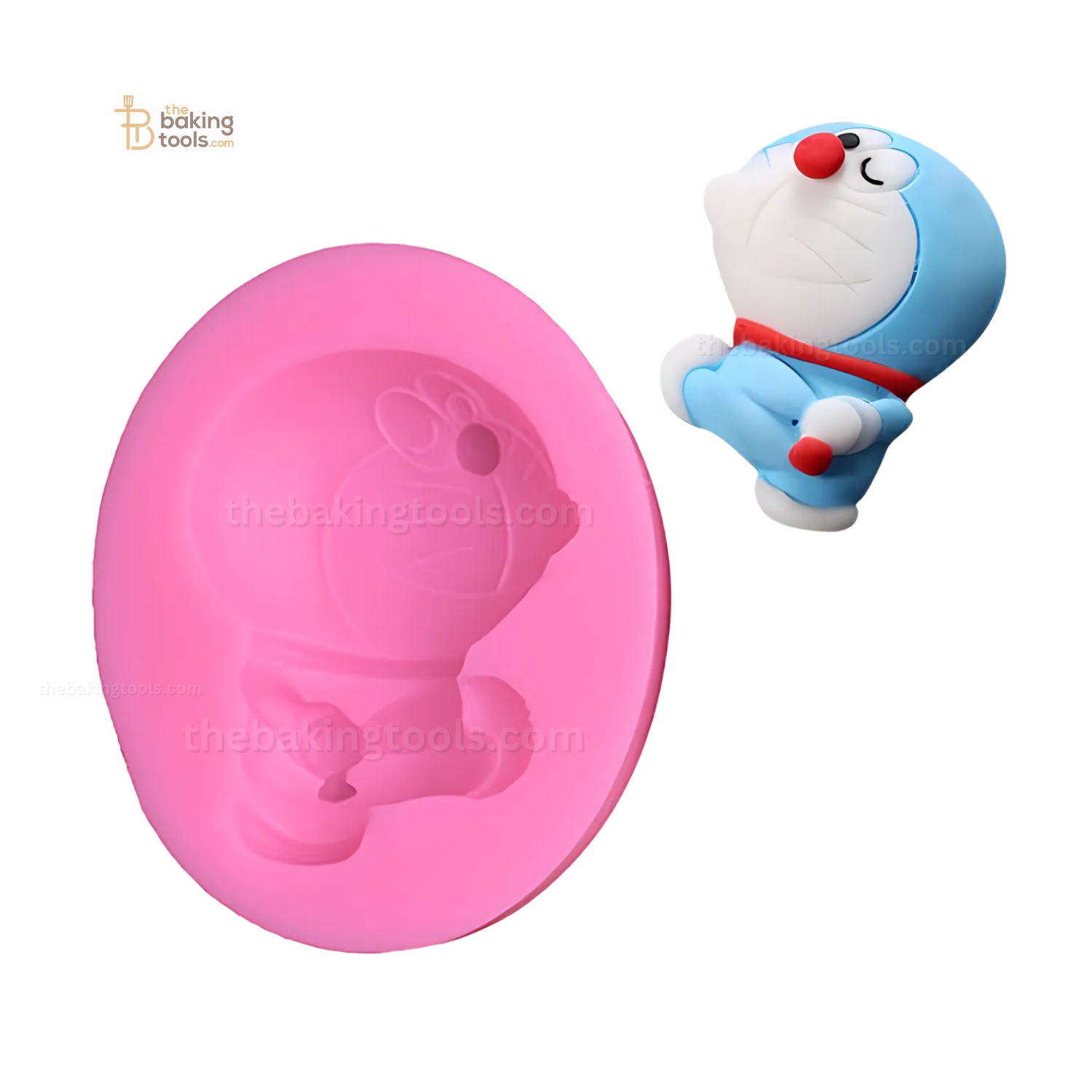 Doraemon Shape Fondant Gumpaste Mould - 001 - thebakingtools.com