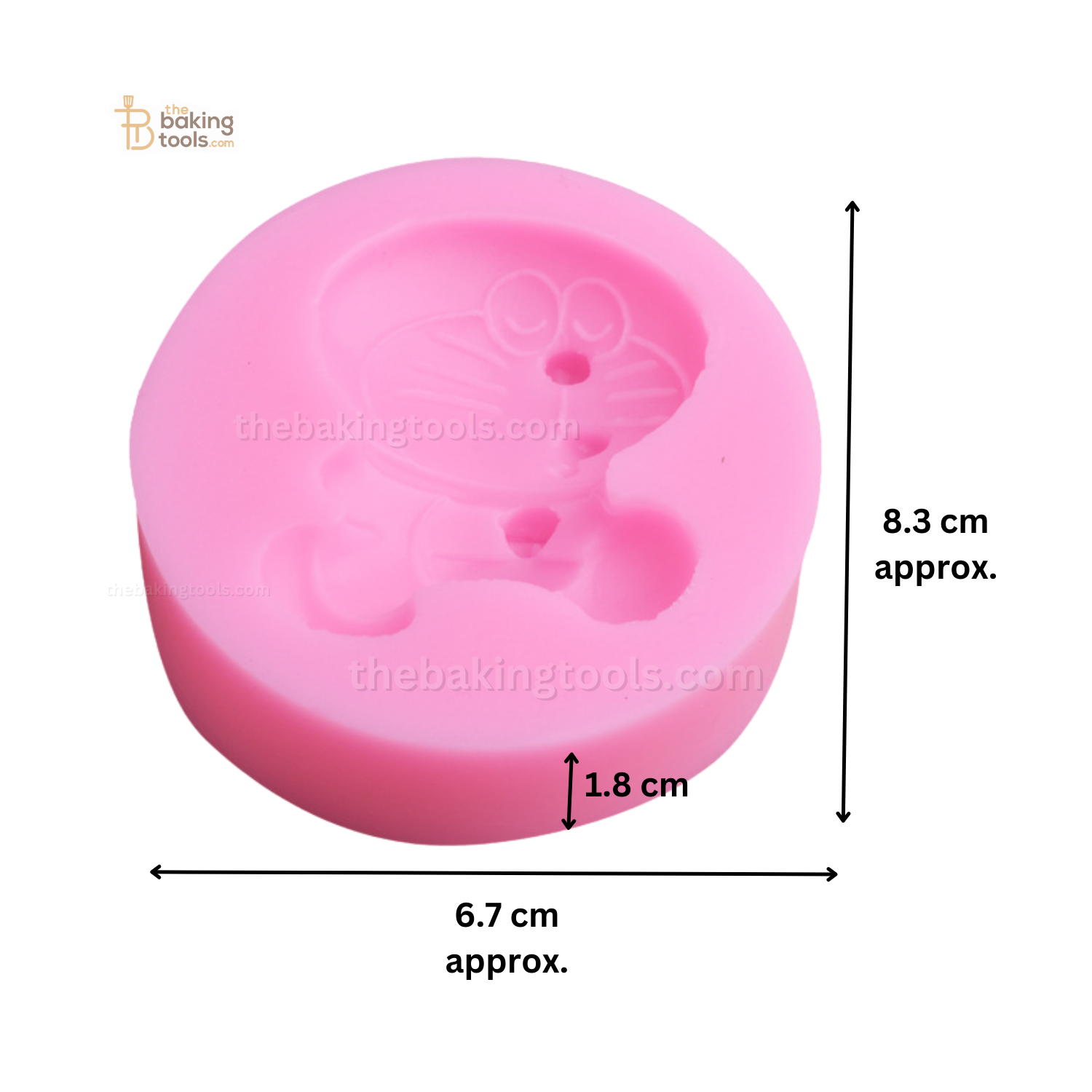 Doraemon Shape Fondant Gumpaste Mould - 001 - thebakingtools.com