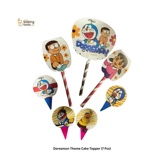 Doreamon Theme Cake Topper (7 Pcs) - thebakingtools.com