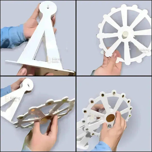 Ferris Wheel Cake Topper Stand Wind Mill Cake Topper - thebakingtools.com