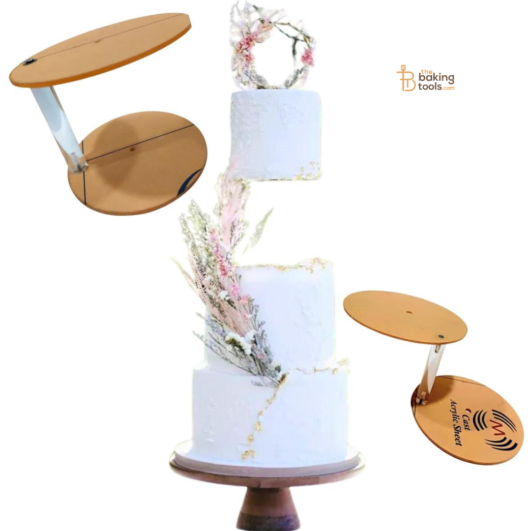 6 Inch Floating Cake Stand Base Acrylic Thick Rod Cake Tier Separator - thebakingtools.com