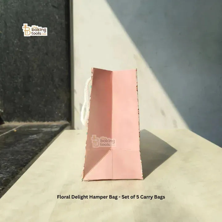 Floral Delight Hamper Bag - Set of 5 Carry Bags # 1644 В - thebakingtools.com