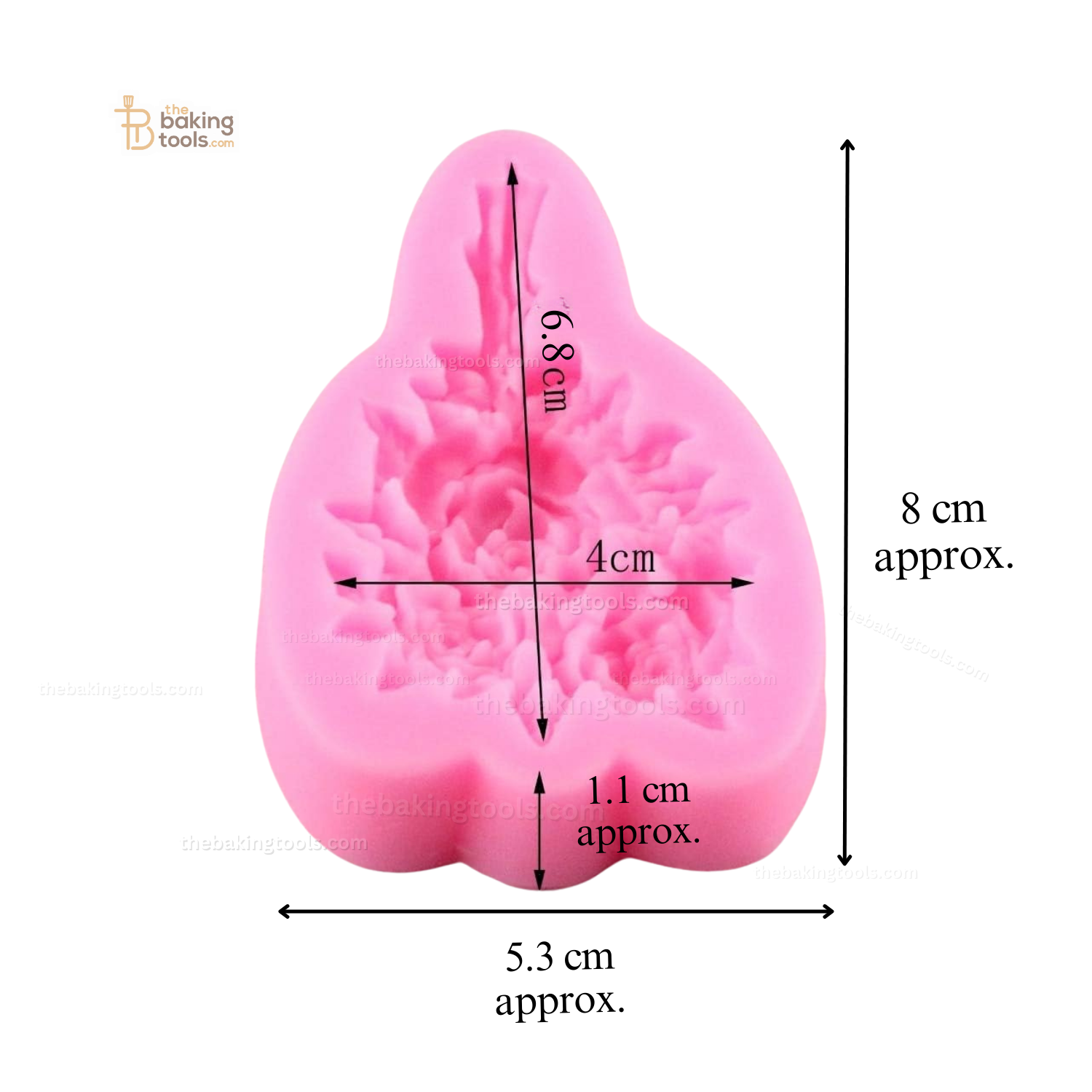 Flower Bouquet Shape Fondant Gumpaste Mould - thebakingtools.com