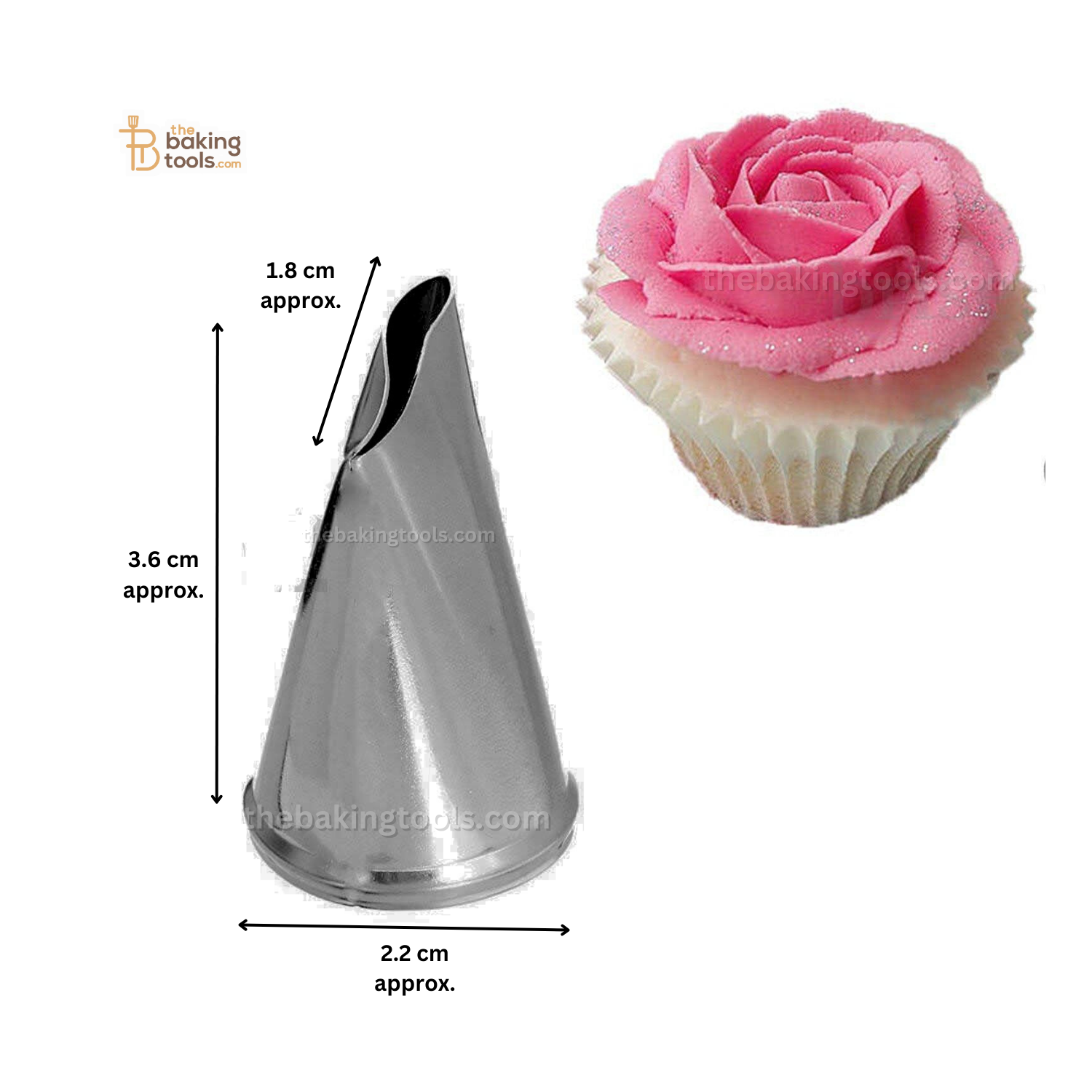 Flower Petal Leaf Nozzle Icing Rose Nozzles - thebakingtools.com