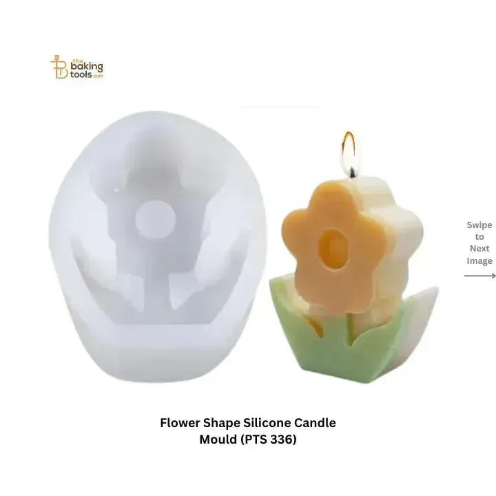 Flower Shape Silicone Candle Mould (PTS 336) - thebakingtools.com