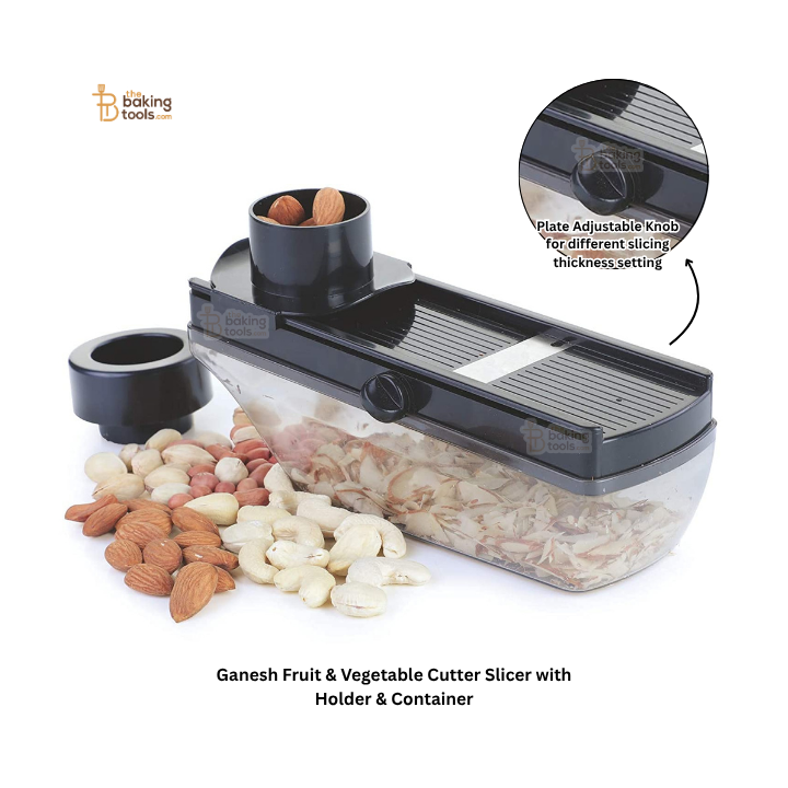 Ganesh Fruit & Vegetable Cutter Slicer with Holder & Container