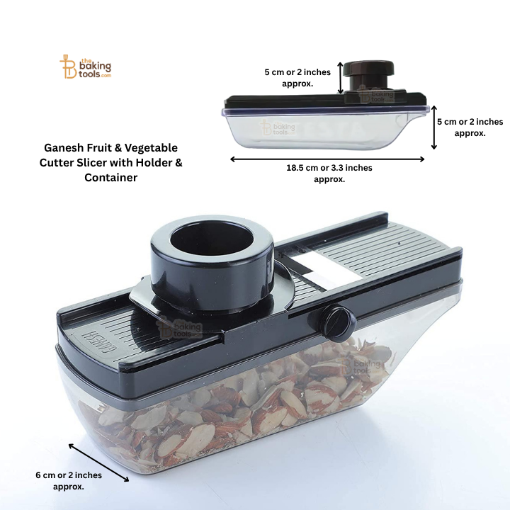 Ganesh Fruit & Vegetable Cutter Slicer with Holder & Container