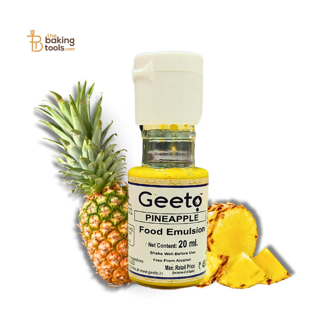 Geeto Food Emulsion Pineapple Flavour - 20ml _ the baking tools