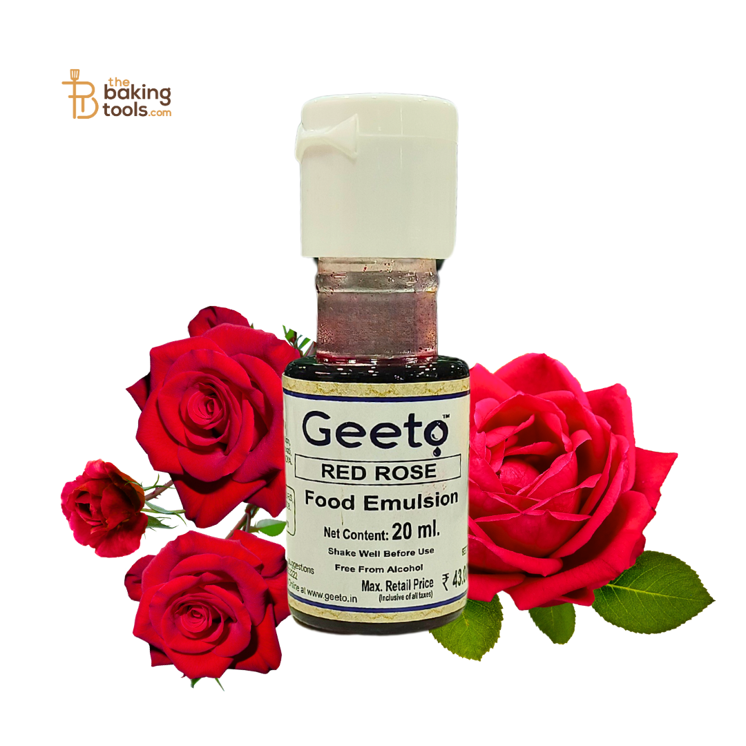 Geeto Food Emulsion Red Rose Flavour - 20ml _ the baking tools