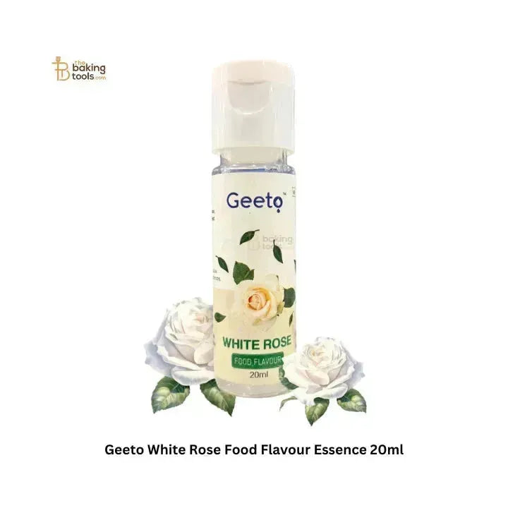 Geeto White Rose Food Flavour Essence 20ml - thebakingtools.com