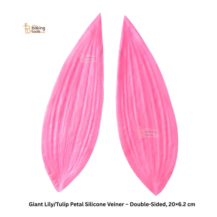 Giant Lily/Tulip Petal Silicone Veiner – Double-Sided, 20×6.2 cm | #808
