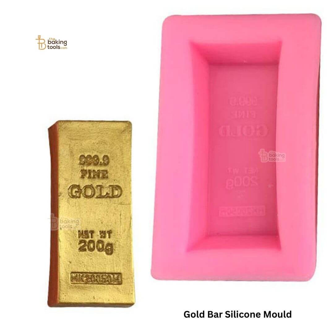 Gold Bar Silicone Gum Paste Mould