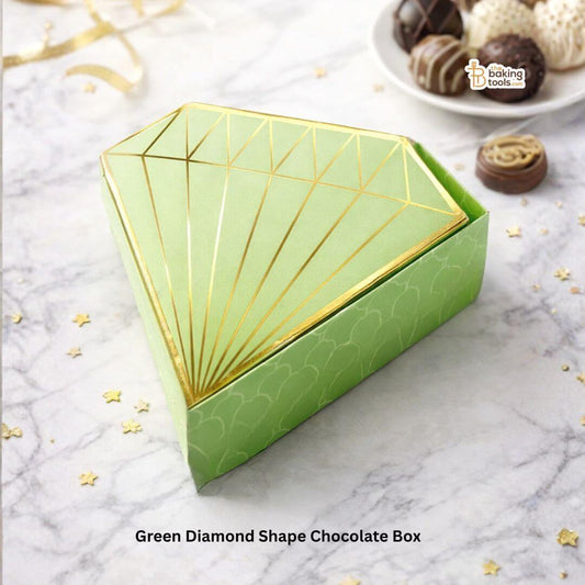 Diamond Shape Chocolate Box – Premium Mithai & Dessert Packaging Box with Lid _ The Baking Tools