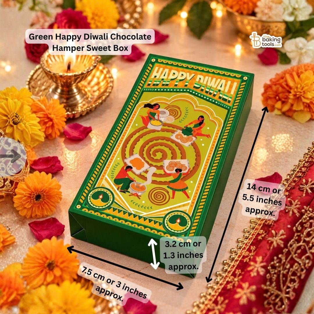 Green Happy Diwali Chocolate Hamper Sweet Box -  Pack of 10