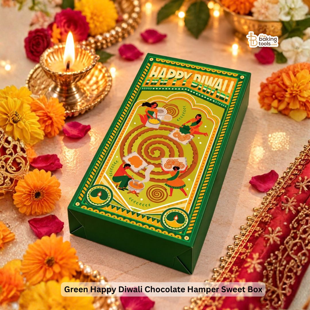 Green Happy Diwali Chocolate Hamper Sweet Box -  Pack of 10