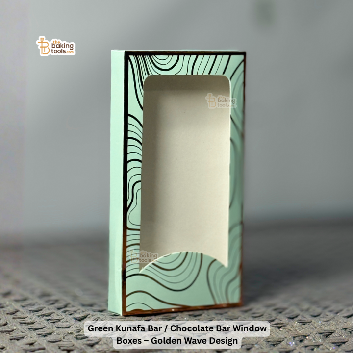 Green Kunafa Bar / Chocolate Bar Window Box – Golden Wave Design
