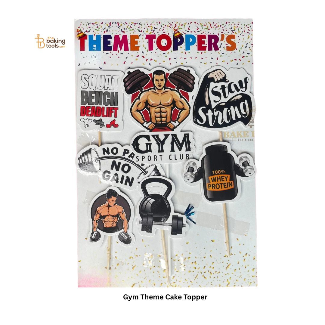 Gym Theme Cake Topper