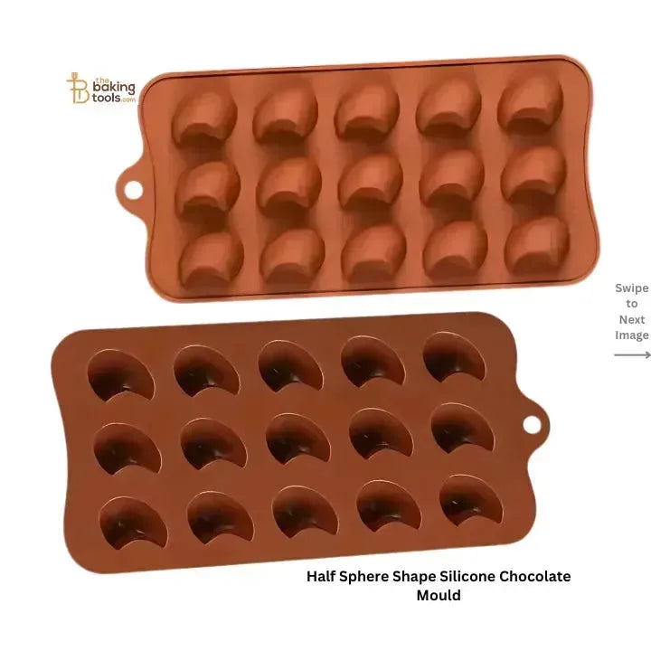 Half Sphere Shape Silicone Chocolate Mould - thebakingtools.com