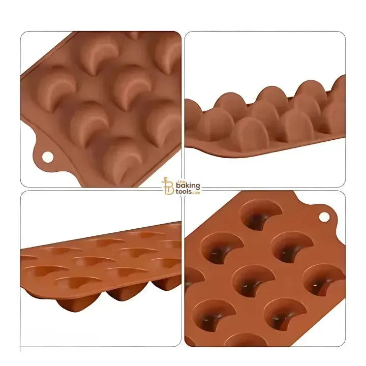 Half Sphere Shape Silicone Chocolate Mould - thebakingtools.com