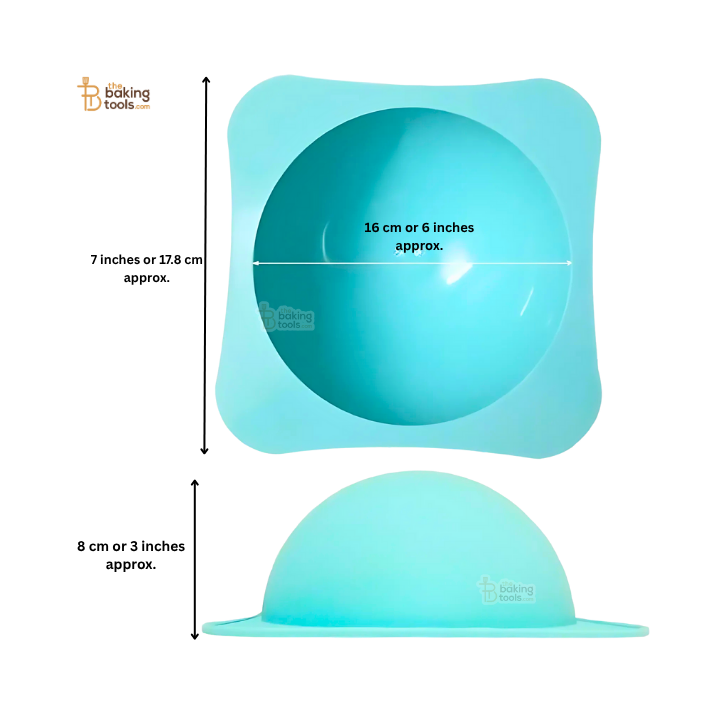 Half Sphere Silicone Mould – 6 Inch | For Chocolate Piñata, Cake Bombs & Dessert Domes
