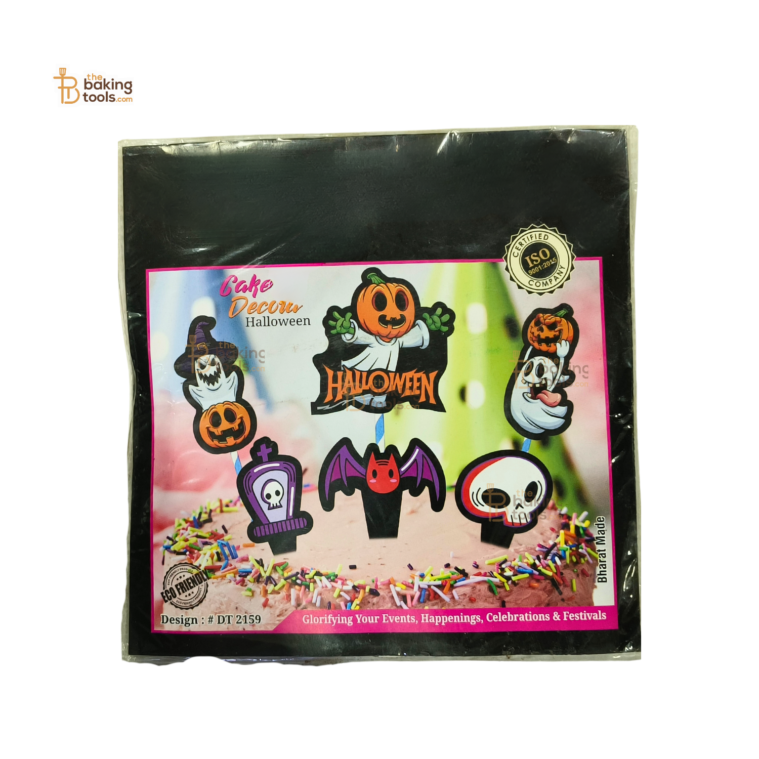 Halloween Theme Cake Topper (Set of 6 Pcs) Halloween Cake Decoration