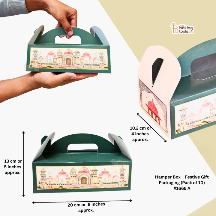 Royal Design Hamper Box – Festive Gift Packaging (Pack of 10) #1665 A