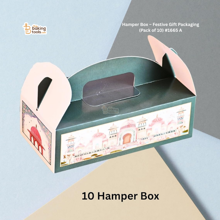 Royal Design Hamper Box – Festive Gift Packaging (Pack of 10) #1665 A