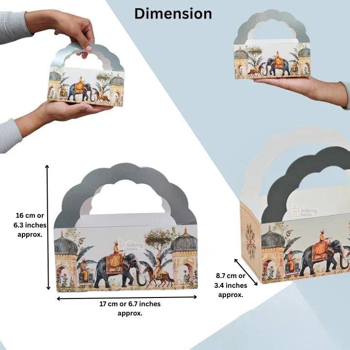 Hamper Box – Royal Elephant Design (Pack of 10) #1667 A