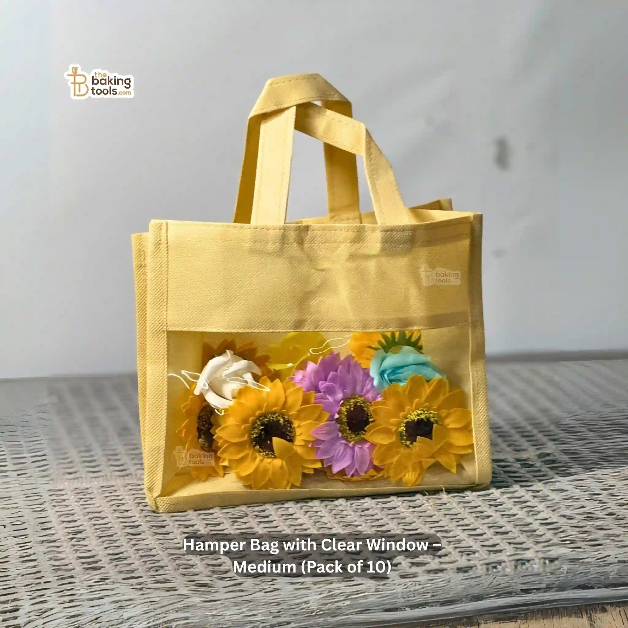 Hamper Bag with Clear Window Medium, Size 12x4.5x9 